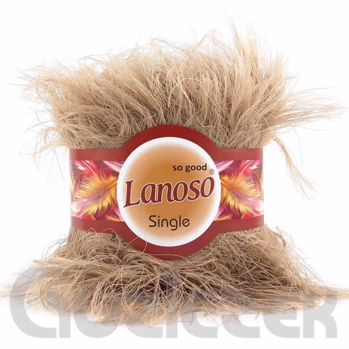 Włóczka Lanoso Single 907 ciemny beżowy