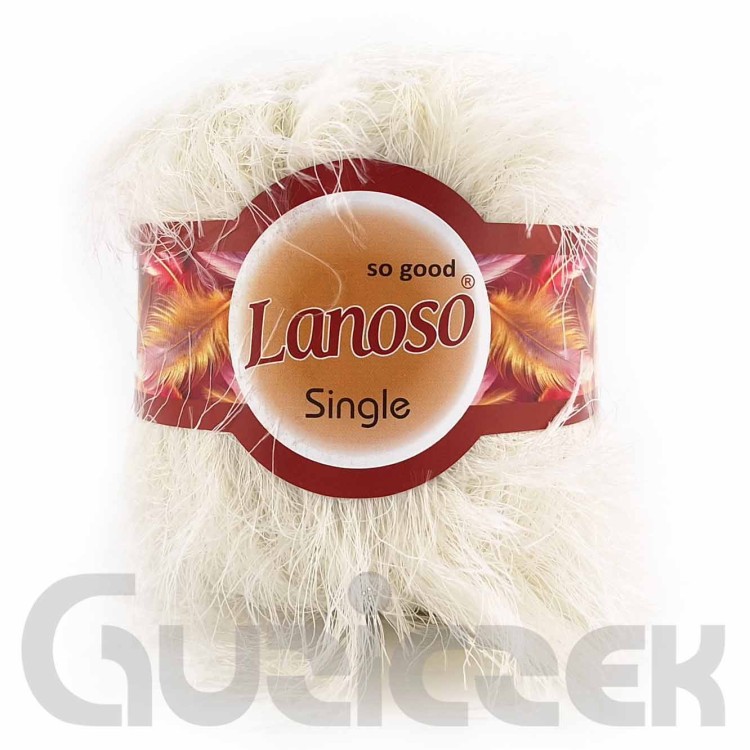 Włóczka Lanoso Single 901 ecru