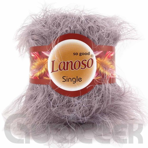 Włóczka Lanoso Single 947 szarofioletowy