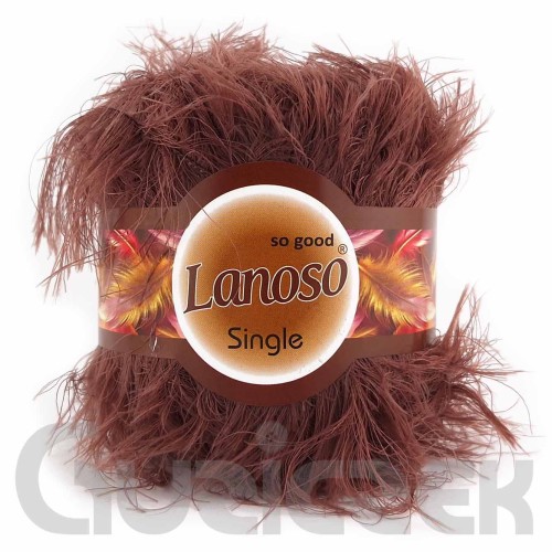 Włóczka Lanoso Single 924 brązowy