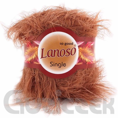 Włóczka Lanoso Single 922 jasny brązowy