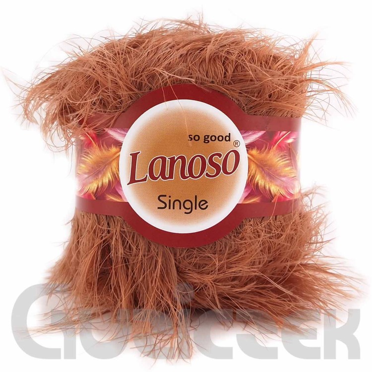 Włóczka Lanoso Single 922 jasny brązowy