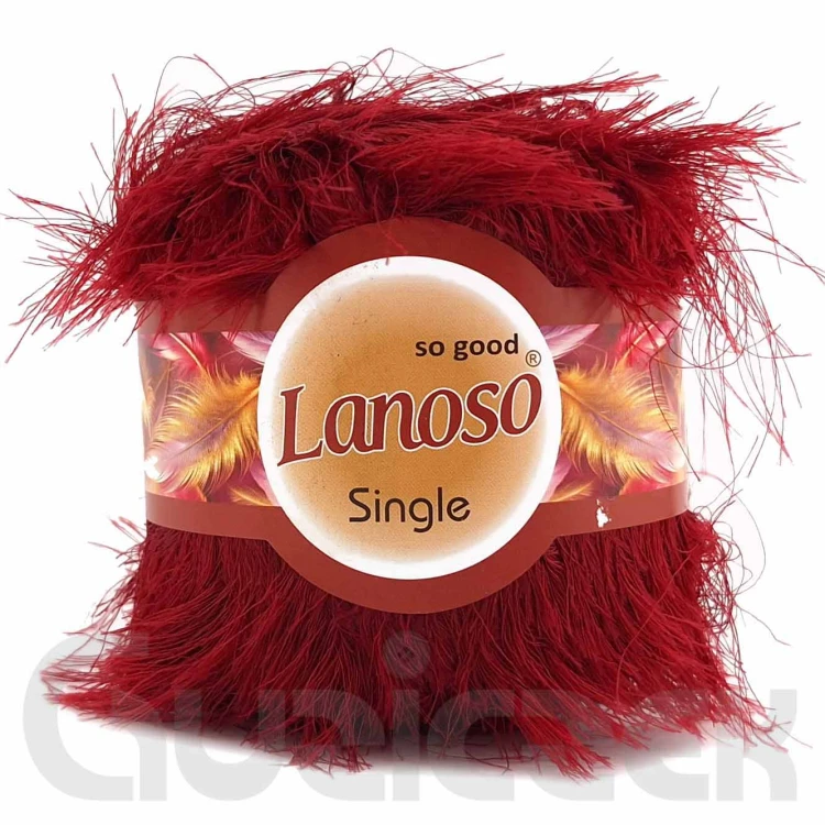 Włóczka Lanoso Single 957 bordowy