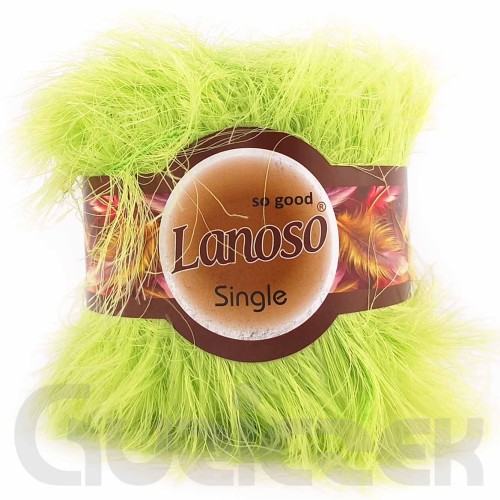 Włóczka Lanoso Single 911 zielone jabłuszko