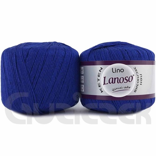 Włóczka Lanoso Lino 954 chabrowy