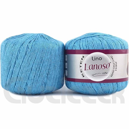 Włóczka Lanoso Lino 916 jasny niebieski
