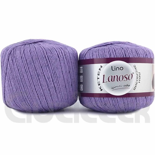 Włóczka Lanoso Lino 942 fioletowy