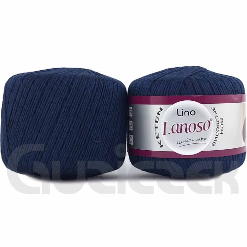 Włóczka Lanoso Lino 958 granatowy