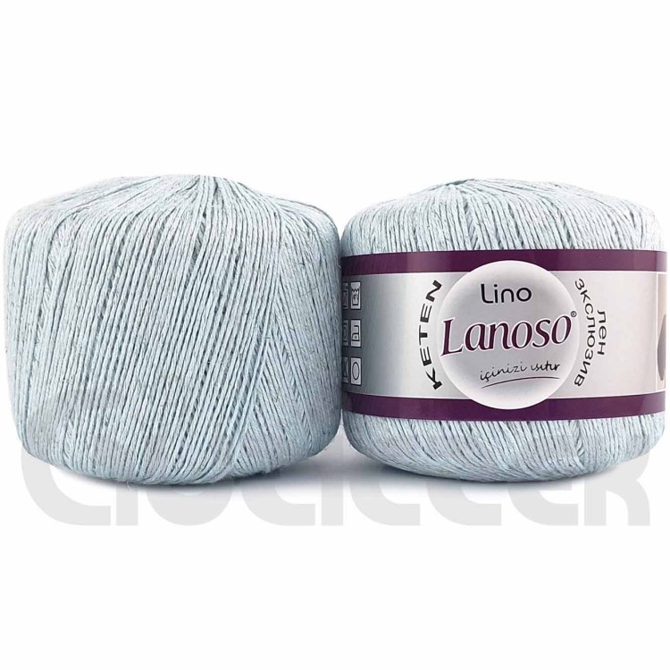 Włóczka Lanoso Lino 981 miętowy