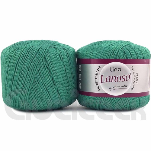 Włóczka Lanoso Lino 920 zielony