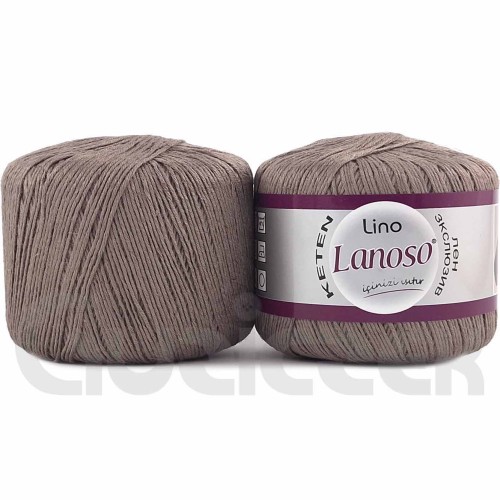 Włóczka Lanoso Lino 909 ciemny beżowy