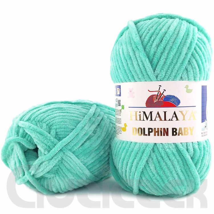 Włóczka Himalaya Dolphin Baby 80387 ciemny miętowy