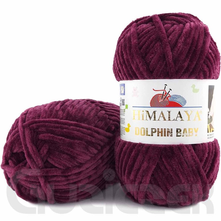 Włóczka Himalaya Dolphin Baby 80393 oberżyna