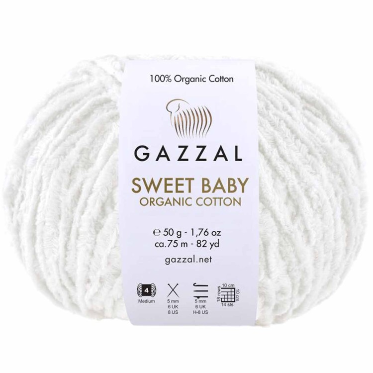 Włóczka Gazzal Sweet Baby 2600 biały