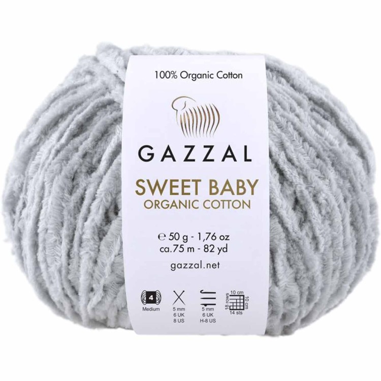 Włóczka Gazzal Sweet Baby 2602 popielaty