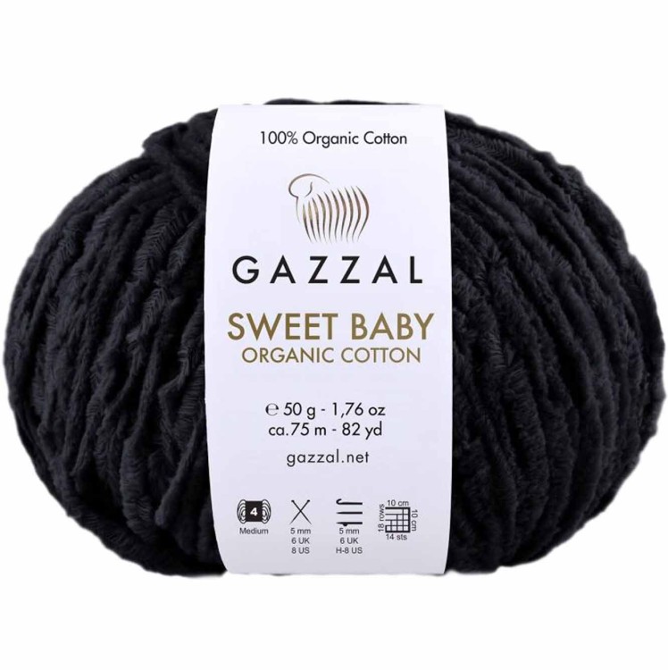 Włóczka Gazzal Sweet Baby 2603 czarny