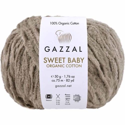 Włóczka Gazzal Sweet Baby 2604 ciemny beżowy