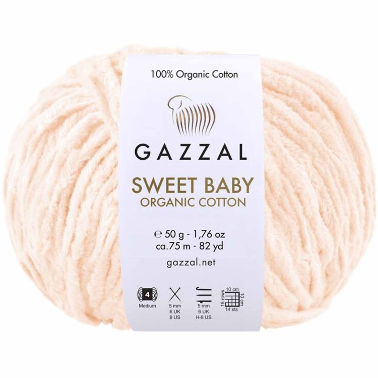Włóczka Gazzal Sweet Baby 2610 brzoskwiniowy