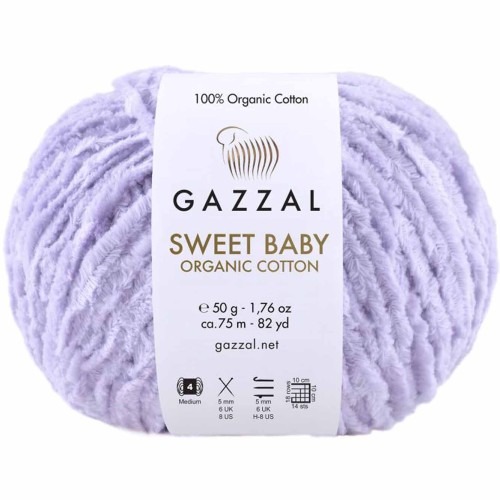 Włóczka Gazzal Sweet Baby 2614 lawendowy