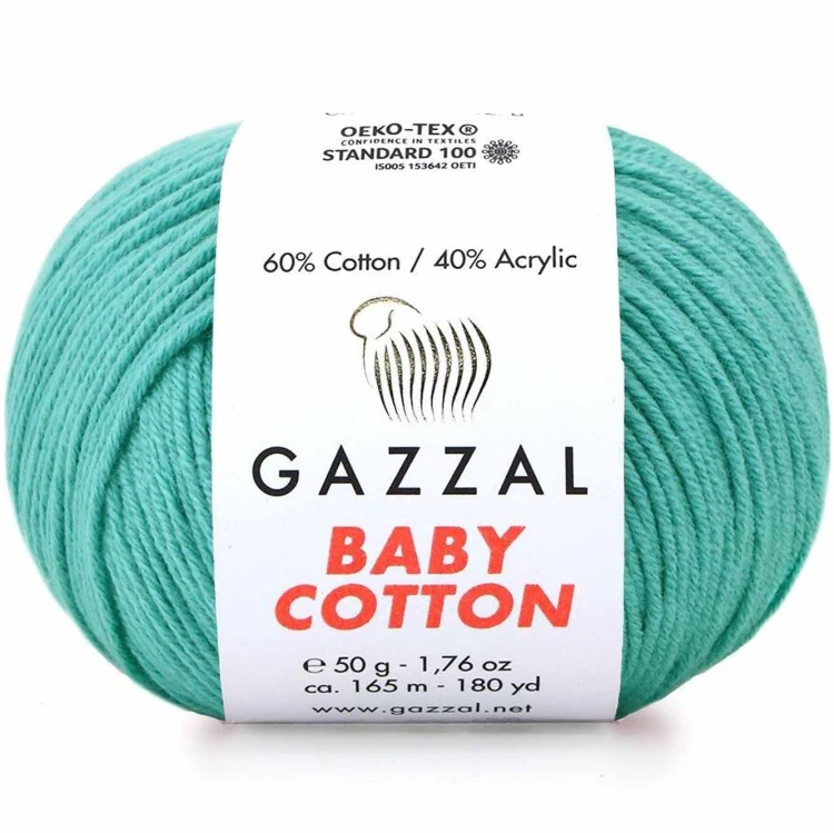 Włóczka Gazzal Baby Cotton 3426 szmaragdowy