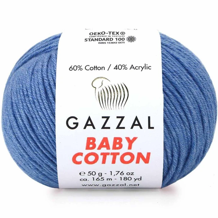 Włóczka Gazzal Baby Cotton 3431 dżinsowy