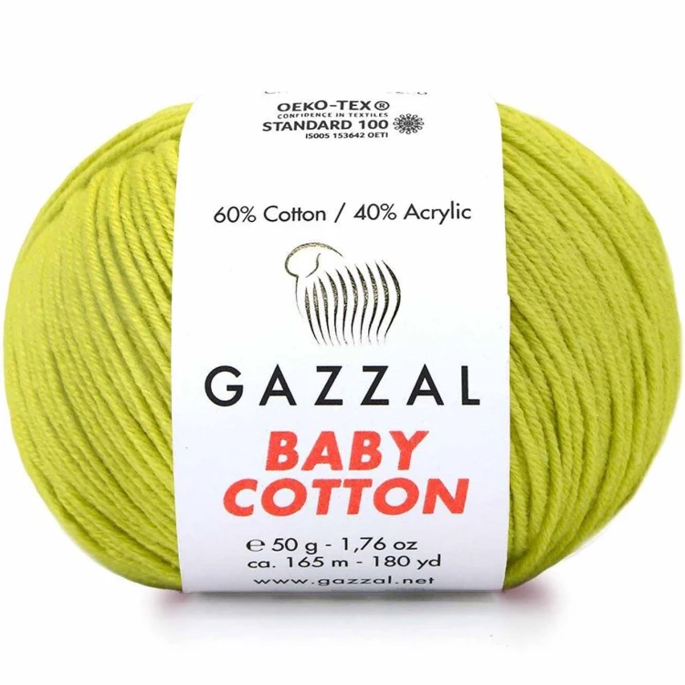 Włóczka Gazzal Baby Cotton 3457 groszkowy