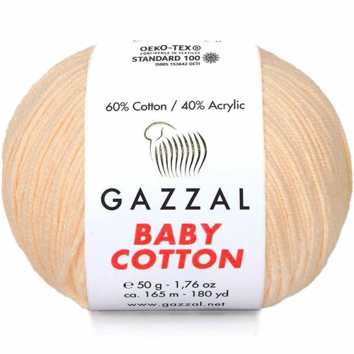 Włóczka Gazzal Baby Cotton 3469 brzoskwiniowy