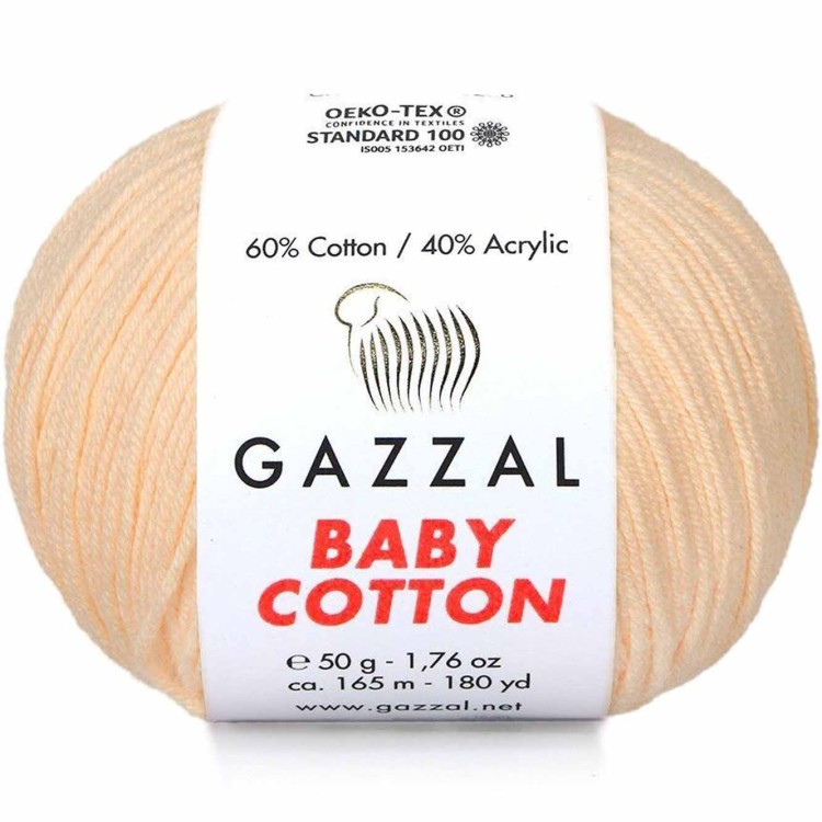 Włóczka Gazzal Baby Cotton 3469 brzoskwiniowy