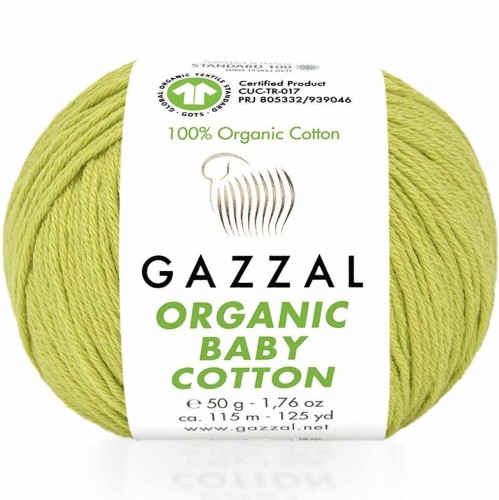 Włóczka Gazzal Organic Baby Cotton 426 groszkowy