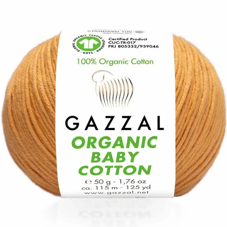 Włóczka Gazzal Organic Baby Cotton 443 ugier
