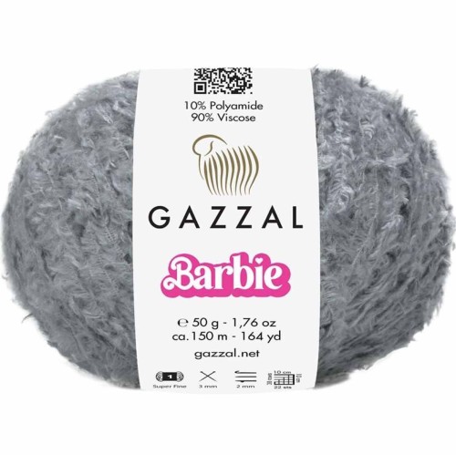 Włóczka Gazzal Barbie 10702 szary