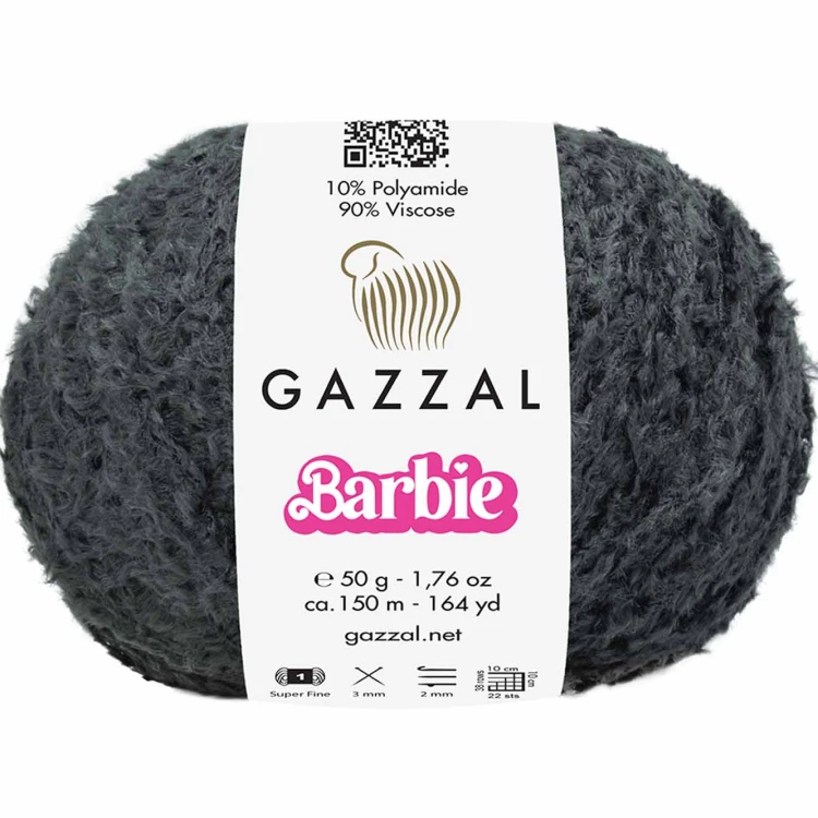 Włóczka Gazzal Barbie 10703 grafitowy