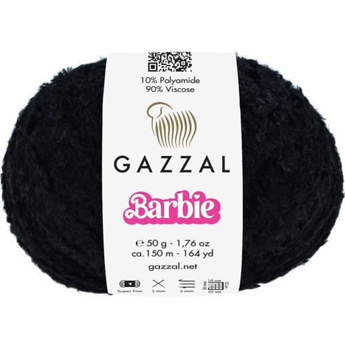 Włóczka Gazzal Barbie 10704 czarny