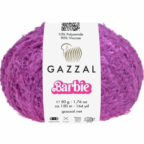 Włóczka Gazzal Barbie 10721 fioletowy