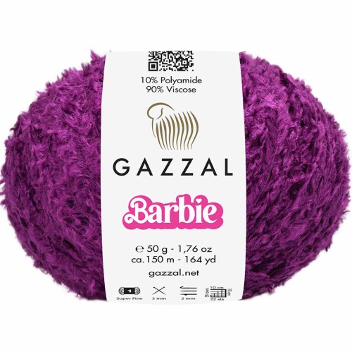 Włóczka Gazzal Barbie 10722 ciemny fiolet