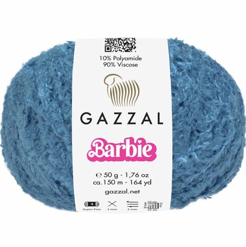 Włóczka Gazzal Barbie 10724 niebieski