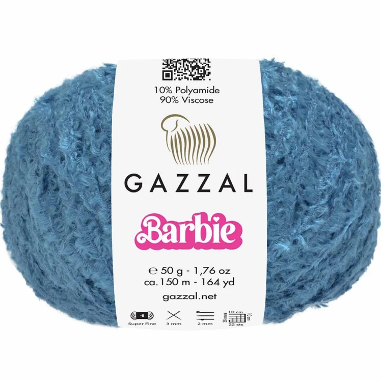 Włóczka Gazzal Barbie 10724 niebieski