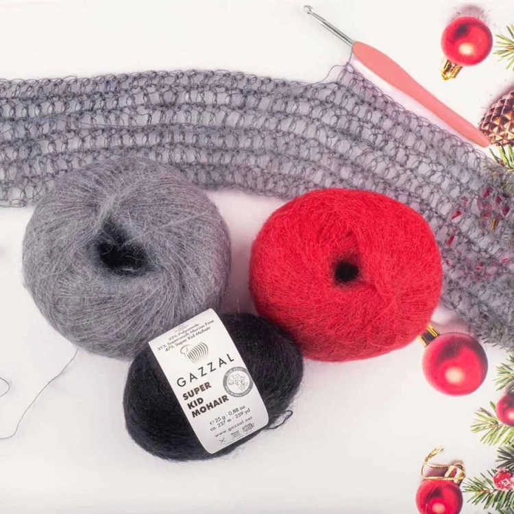 Włóczka Gazzal Super Kid Mohair