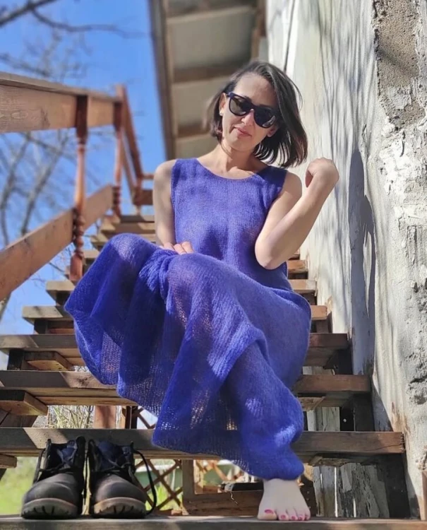 Włóczka Gazzal Super Kid Mohair 64417 granatowy