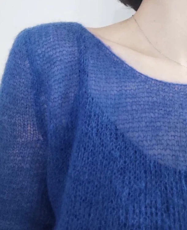 Włóczka Gazzal Super Kid Mohair 64417 granatowy