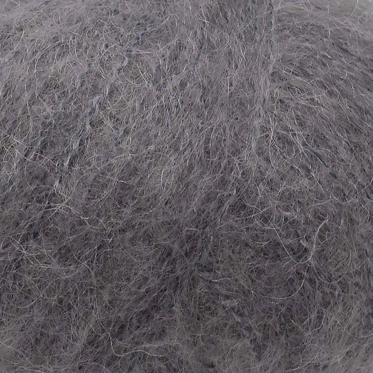 Włóczka Gazzal Super Kid Mohair 64433 ciemny szary