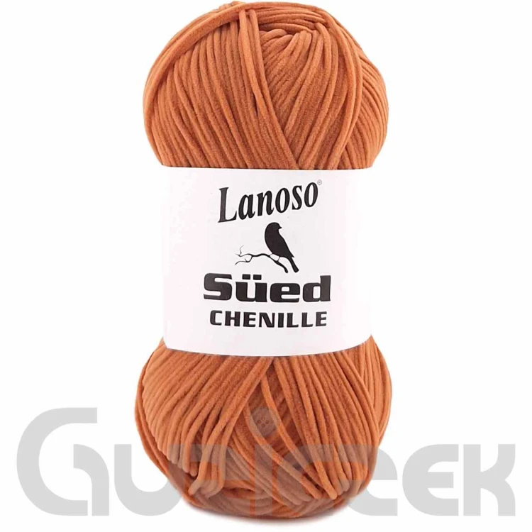 Włóczka Lanoso Sued Chenille 921 rudobeżowy