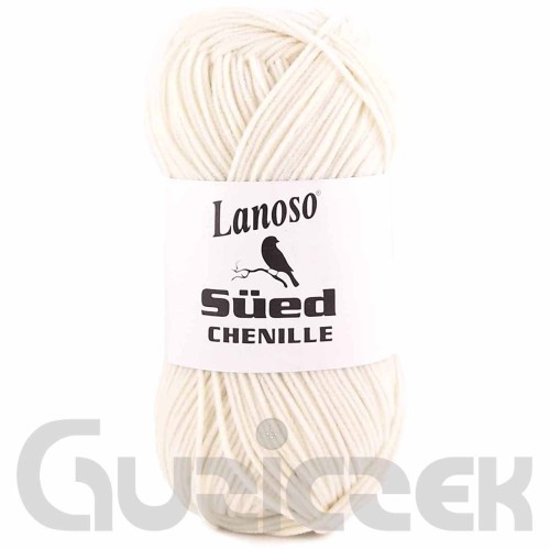 Włóczka Lanoso Sued Chenille 955 śmietankowy