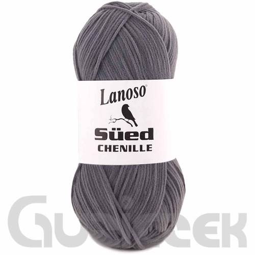 Włóczka Lanoso Sued Chenille 953 szary