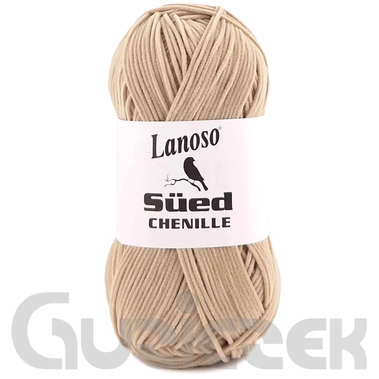 Włóczka Lanoso Sued Chenille 995 jasny beżowy