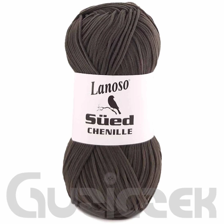 Włóczka Lanoso Sued Chenille 963 grafitowy