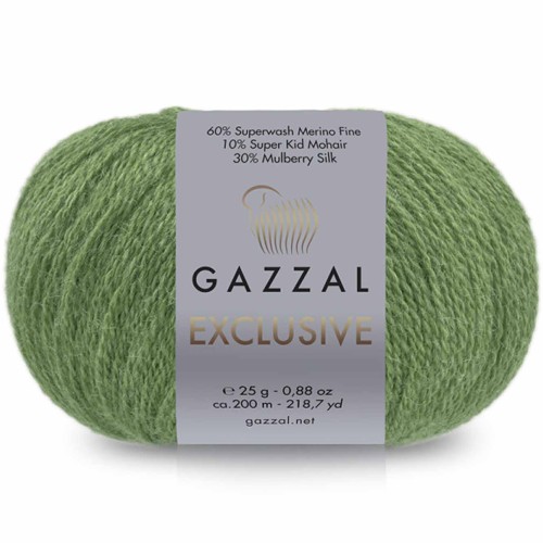 Włóczka Gazzal Exclusive 9931 jasny zielony