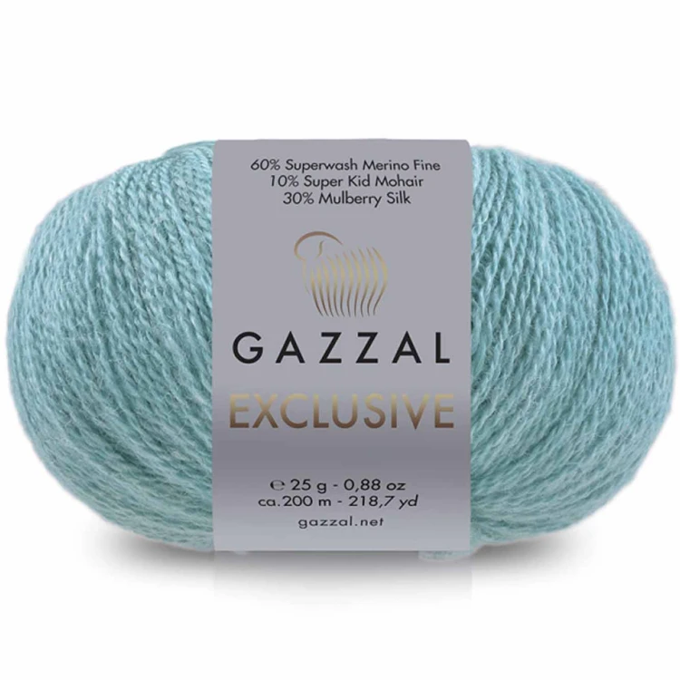 Włóczka Gazzal Exclusive 9934 turkusowy