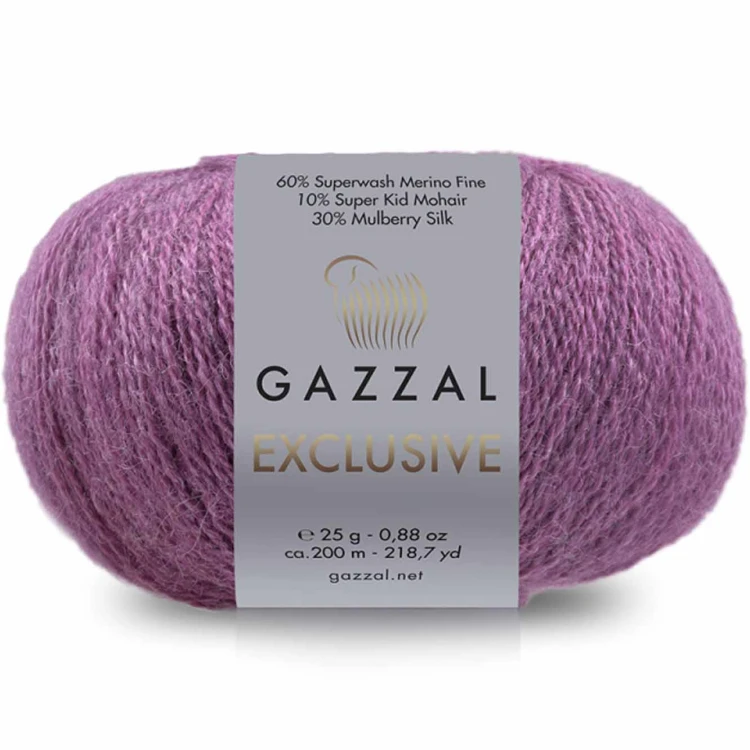 Włóczka Gazzal Exclusive 9941 wrzosowy