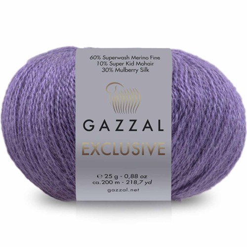 Włóczka Gazzal Exclusive 9942 fioletowy